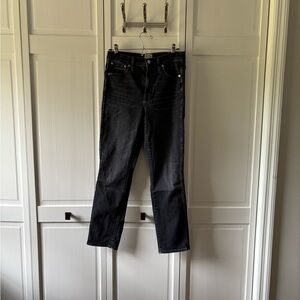 J.Crew Vintage Straight Jeans, washed black, size 28